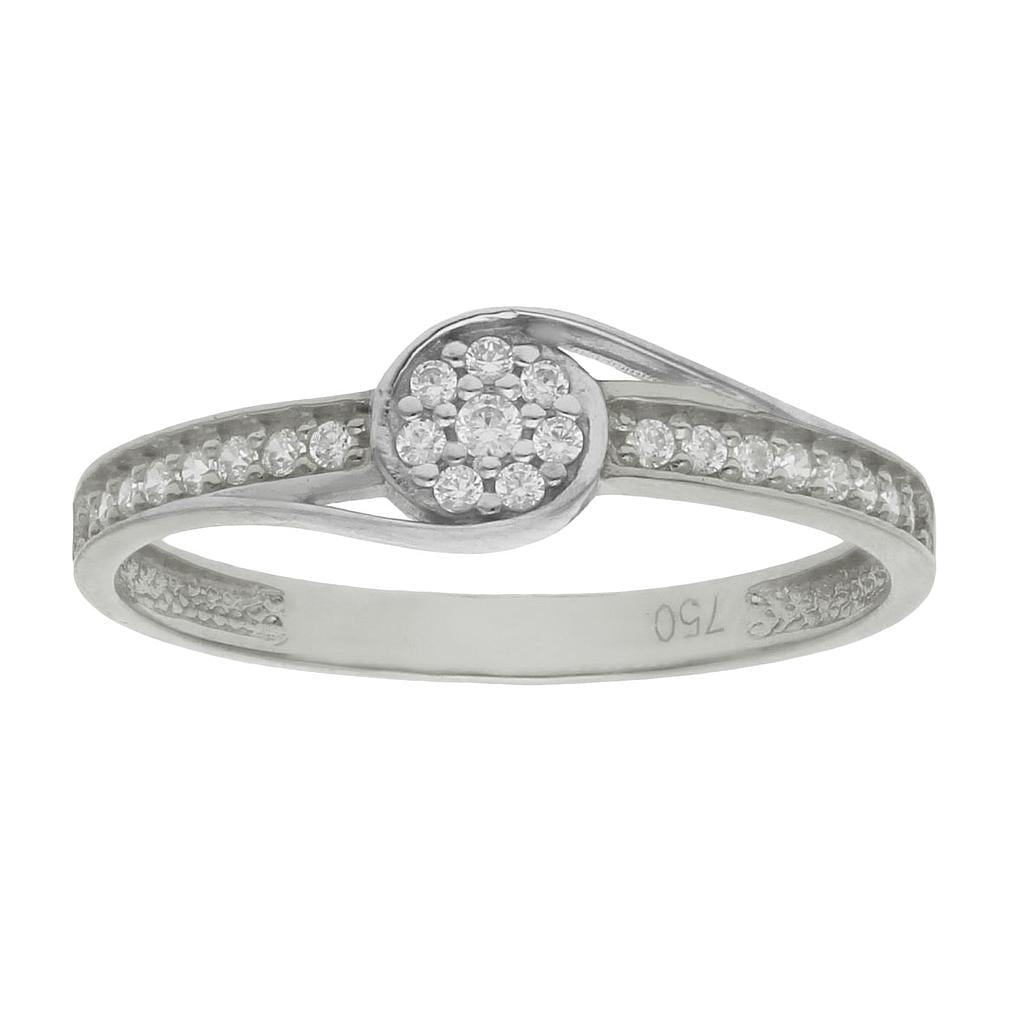 SORTIJA ORO BLANCO 18KL DIAMANTES REF. LCR254B