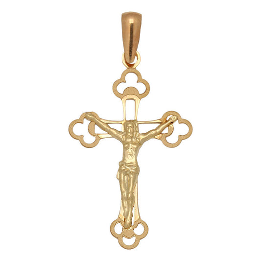 Crucifijo de Oro Amarillo de 18 Quilates - Ref. C431